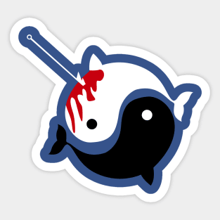 stop whale hunting Sticker